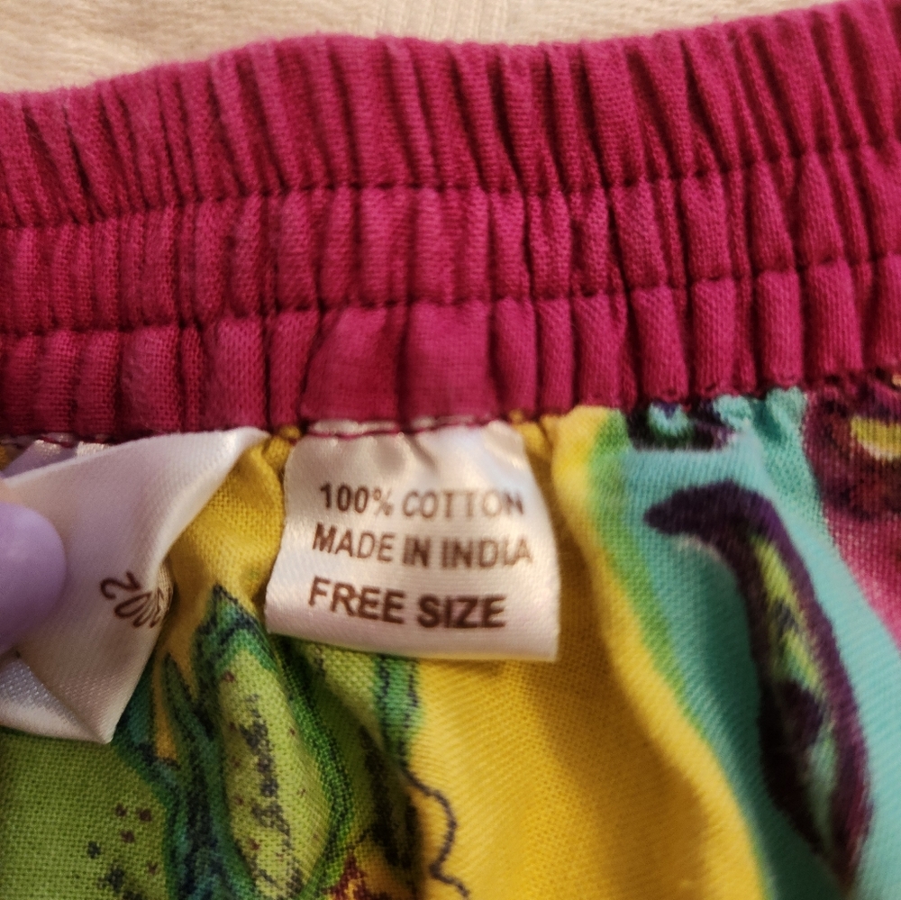 India Boutique Yellow/Red Fully Gored Midi Skirt - Picture 4 of 6